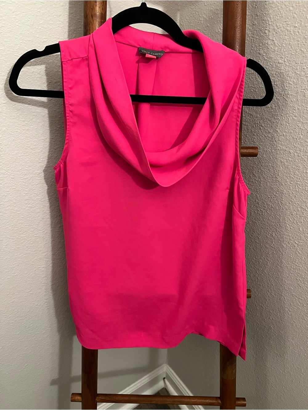 Vince Camuto Hot Pink Sleeveless Cowl Neck Camisole